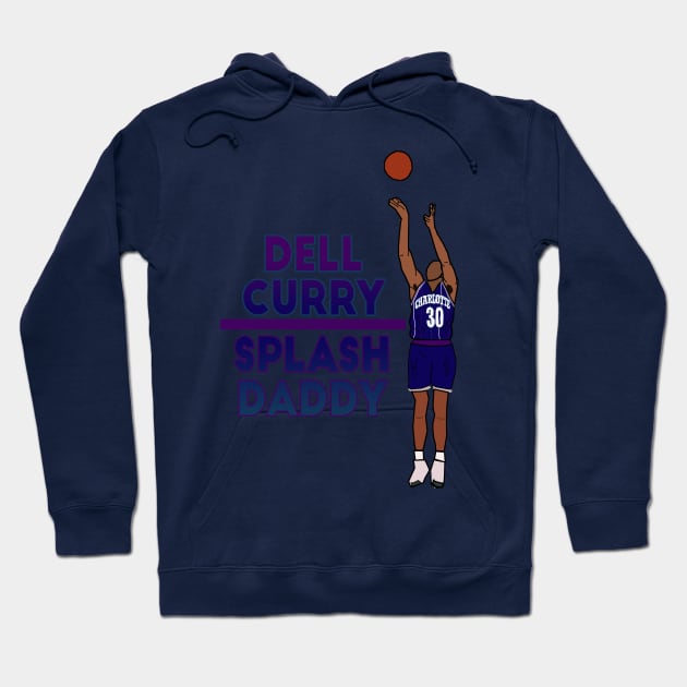 Dell Curry/Splash Daddy - Charlotte Hornets Hoodie by xavierjfong